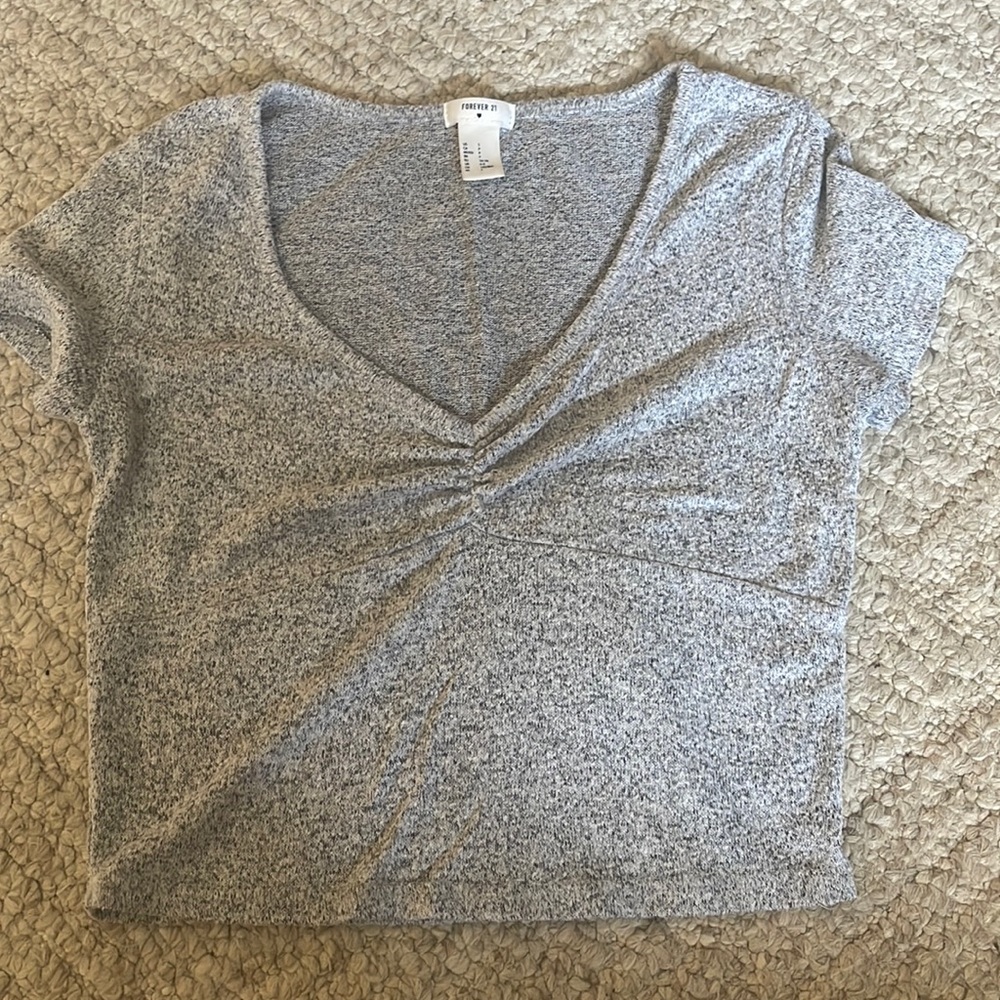 Cropped grey shirt. Never worn before